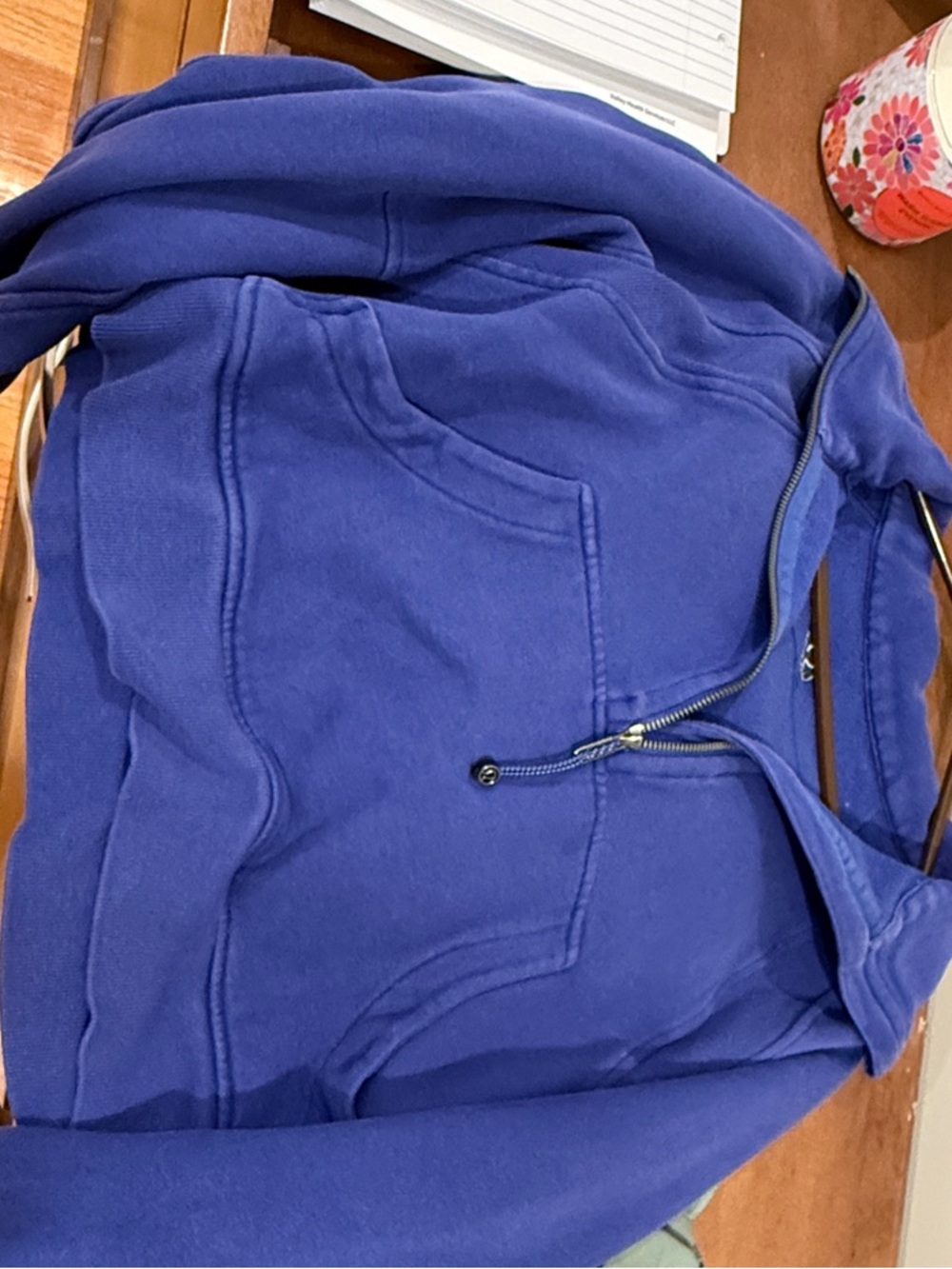 Lululemon SCUBA Half-Zip Hoodie - psychic blue funnel neck medium large
